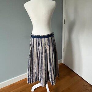 Banana Republic Blue Striped Skirt